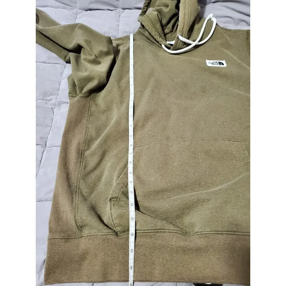The North Face Men’s Olive Green Hoodie Medium Pullover Logo FA22